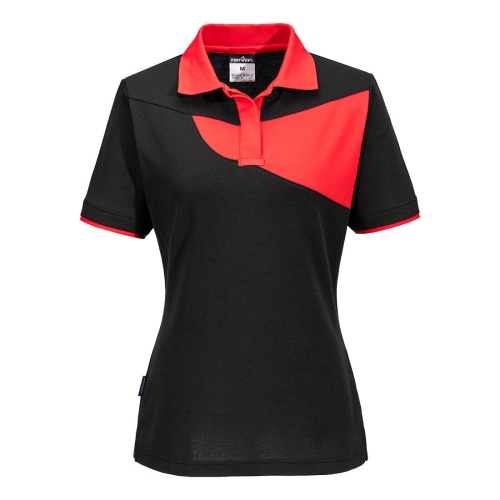 PW2 Ženska polo majica Crna/Crvena XL PORTWEST PW219BDRXL