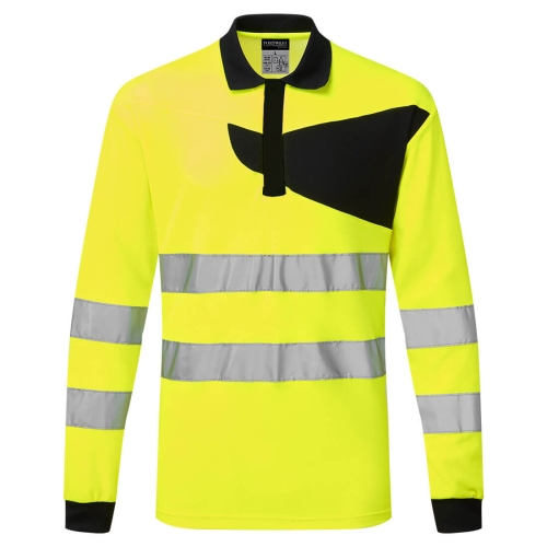 PW2 Polo majica Hi-Vis L/S Žuta/Crna XXL PORTWEST PW220YBRXXL PW2 Polo majica Hi-Vis L/S Žuta/Crna XXL PORTWEST PW220YBRXXL