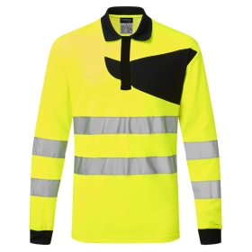 PW2 Polo majica Hi-Vis L/S Žuta/Crna XXXL PORTWEST PW220YBRXXXL