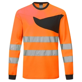 PW2 Majica Hi-Vis L/S Narančasta/Crna S PORTWEST PW221OBRS