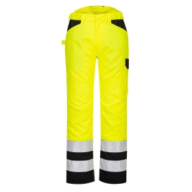 PW2 Hlače Hi-Vis Service Žuta/Crna 30 PORTWEST PW241YBR30