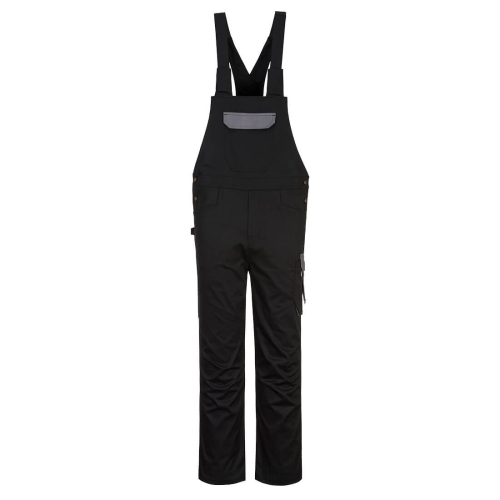 PW2 Hlače s naramenicama Crna/Zoom Grey XXL PORTWEST PW243BZRXXL