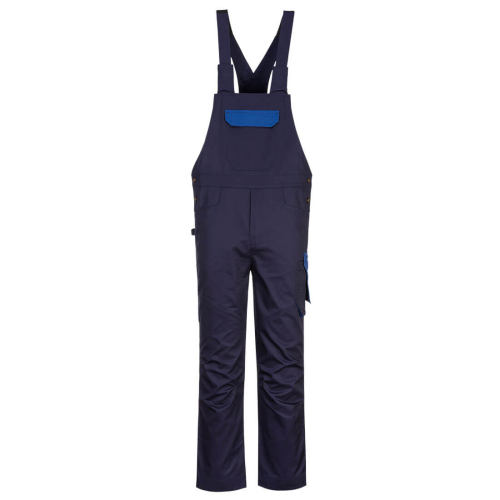 PW2 Hlače s naramenicama Navy/Royal XXL PORTWEST PW243NRRXXL