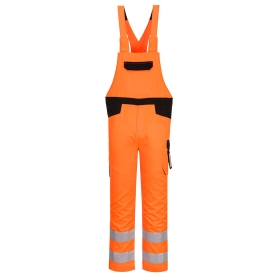 PW2 Hlače s naramenicama Hi-Vis Narančasta/Crna S PORTWEST PW244OBRS
