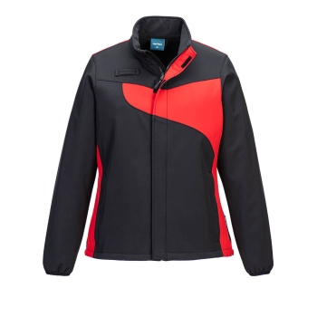 PW2 Ženska jakna Softshell (2L) Crna/Crvena S PORTWEST PW278BDRS