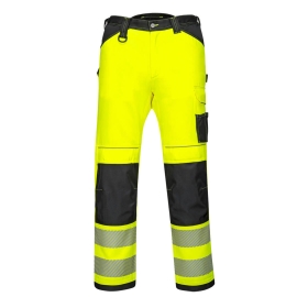 PW3 Hlače Hi-Vis Lightweight Stretch Work Žuta/Crna 34 PORTWEST PW303YBR34