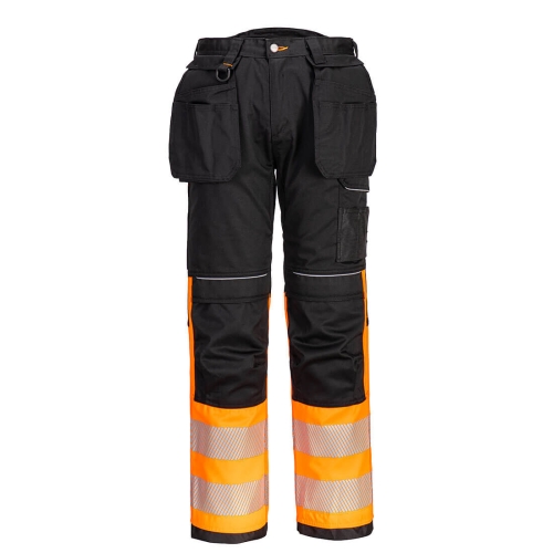 PW3 Hlače Hi-Vis Holster Pocket Class 1 Narančasta/Crna 40 PORTWEST PW307OBR40