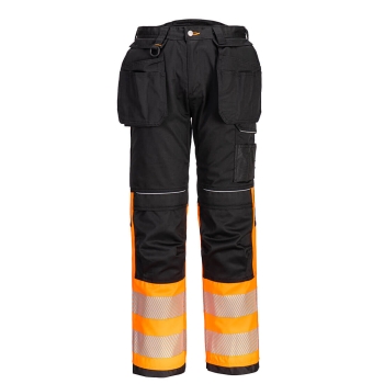PW3 Hlače Hi-Vis Holster Pocket Class 1 Narančasta/Crna 32 PORTWEST PW307OBR32