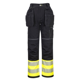 PW3 Hlače Hi-Vis Holster Pocket Class 1 Žuta/Crna 28 PORTWEST PW307YBR28