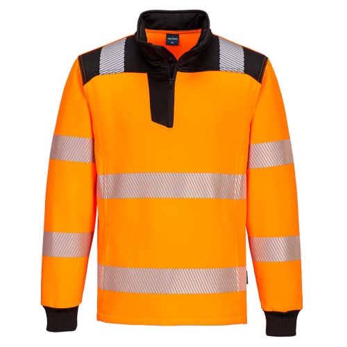 PW3 Majica Hi-Vis 1/4 Zip Narančasta/Crna M PORTWEST PW326OBRM PW3 Majica Hi-Vis 1/4 Zip Narančasta/Crna M PORTWEST PW326OBRM