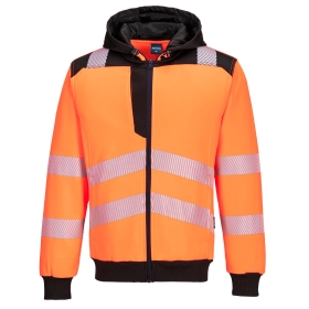 PW3 Majica s kapuljačom Hi-Vis Zip Narančasta/Crna M PORTWEST PW327OBRM
