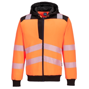PW3 Majica s kapuljačom Hi-Vis Zip Narančasta/Crna S PORTWEST PW327OBRS
