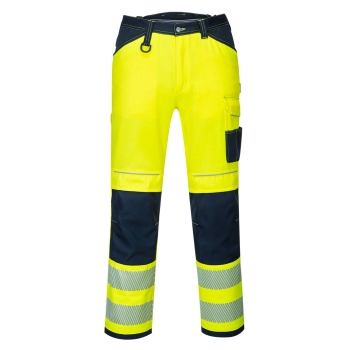 PW3 Hlače Hi-Vis Work Yellow/Navy 33 PORTWEST PW340YNR33