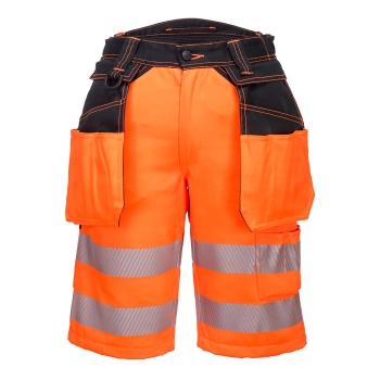 PW3 Kratke hlače Hi-Vis Holster Pocket Narančasta/Crna 30 PORTWEST PW343OBR30