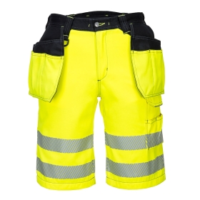 PW3 Kratke hlače Hi-Vis Holster Pocket Žuta/Crna 38 PORTWEST PW343YBR38