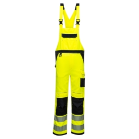PW3 Hlače s naramenicama Hi-Vis Žuta/Crna XL PORTWEST PW344YBRXL