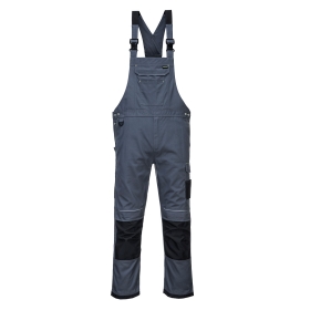 PW3 Hlače s naramenicama Work Zoom Grey/Black S PORTWEST PW346ZBRS
