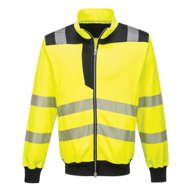PW3 Majica Hi-Vis Zip Žuta/Crna 4XL PORTWEST PW370YBR4XL