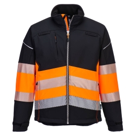 PW3 Jakna Hi-Vis Class 1 Softshell (3L) Crna/Narančasta XXL PORTWEST PW375BKOXXL
