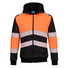 PW3 Majica s kapuljačom Class 1 Zipped Winter Narančasta/Crna S PORTWEST PW377OBRS