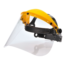 Nosač vizira s prozirnim vizirom Prozirna  PORTWEST PW91CLR