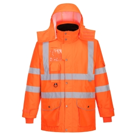 Jakna Hi-Vis Breathable Traffic 7-u-1 Narančasta L PORTWEST RT27ORRL