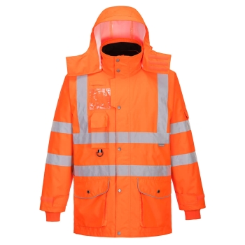 Jakna Hi-Vis Breathable Traffic 7-u-1 Narančasta XS PORTWEST RT27ORRXS