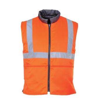 Prsluk Hi-Vis Reversible s utopljenjem Narančasta S PORTWEST RT44ORRS