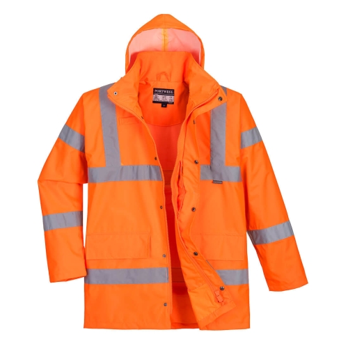 Jakna Hi-Vis Breathable Rain Traffic Narančasta S PORTWEST RT60ORRS Jakna Hi-Vis Breathable Rain Traffic Narančasta S PORTWEST RT60ORRS