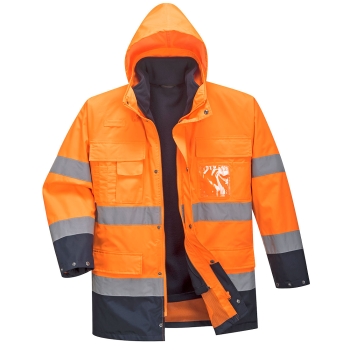 Jakna Hi-Vis Contrast Lite 3-u-1 Narančasta/Navy S PORTWEST S162ONRS