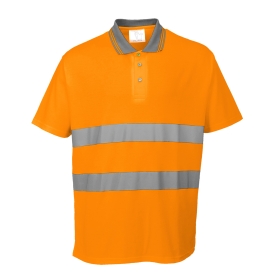 Polo majica Hi-Vis Cotton Comfort S/S  Narančasta 4XL PORTWEST S171ORR4XL