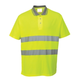 Polo majica Hi-Vis Cotton Comfort S/S  Žuta L PORTWEST S171YERL