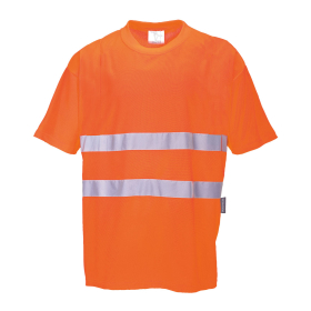 Majica Hi-Vis Cotton Comfort S/S  Narančasta S PORTWEST S172ORRS