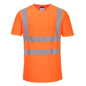 Majica Hi-Vis Cotton Comfort Mesh Insert S/S  Narančasta S PORTWEST S179ORRS