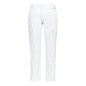 Hlače Stretch Slim Combat White 34 PORTWEST S231WHR34