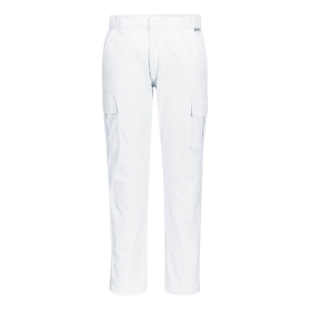 Hlače Stretch Slim Combat White 38 PORTWEST S231WHR38