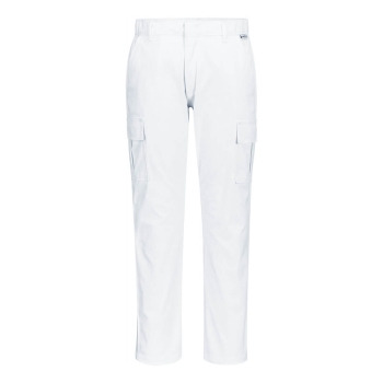 Hlače Stretch Slim Combat White 38 PORTWEST S231WHR38