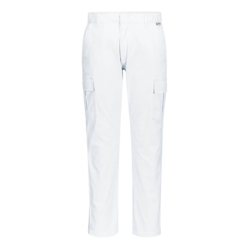 Hlače Stretch Slim Combat White 42 PORTWEST S231WHR42