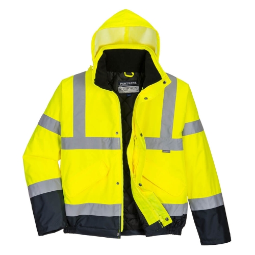 Jakna Hi-Vis Contrast Winter Bomber Yellow/Navy L PORTWEST S266YNRL Jakna Hi-Vis Contrast Winter Bomber Yellow/Navy L PORTWEST S266YNRL