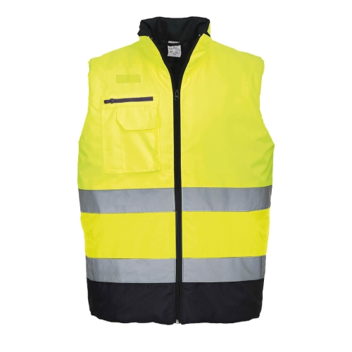 Prsluk Hi-Vis Contrast s utopljenjem Yellow/Navy S PORTWEST S267YNRS Prsluk Hi-Vis Contrast s utopljenjem Yellow/Navy S PORTWEST S267YNRS