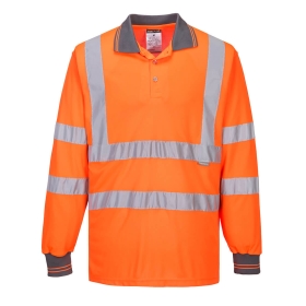 Polo majica Hi-Vis L/S  Narančasta 5XL PORTWEST S277ORR5XL