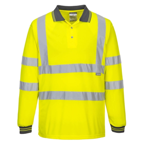 Polo majica Hi-Vis L/S  Žuta 5XL PORTWEST S277YER5XL