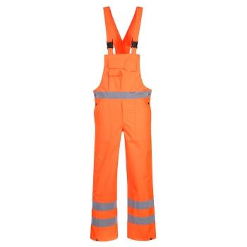 Hlače s naramenicama Hi-Vis Breathable Rain Narančasta XL PORTWEST S388ORRXL