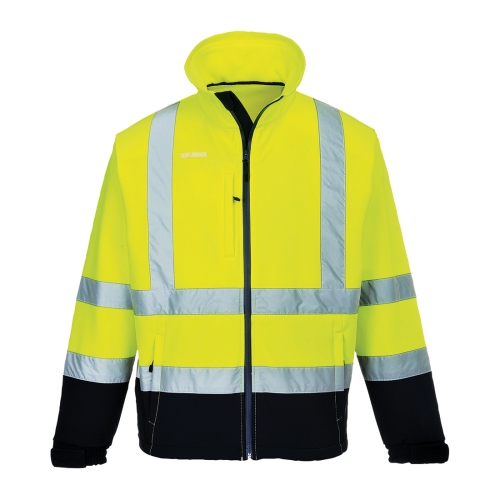 Jakna Hi-Vis Contrast Softshell (3L) Yellow/Navy XXL PORTWEST S425YNRXXL