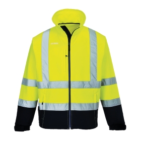 Jakna Hi-Vis Contrast Softshell (3L) Yellow/Navy L PORTWEST S425YNRL