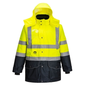 Jakna Hi-Vis Breathable Contrast Traffic 7-u-1 Yellow/Navy XXL PORTWEST S426YNRXXL