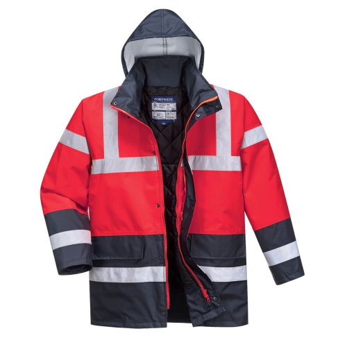 Jakna Hi-Vis Contrast Winter Traffic Crvena/T.plava S PORTWEST S466RNRS Jakna Hi-Vis Contrast Winter Traffic Crvena/T.plava S PORTWEST S466RNRS