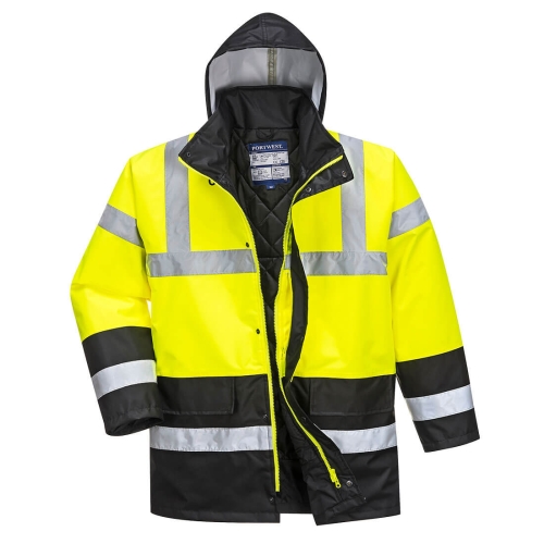 Jakna Hi-Vis Contrast Winter Traffic  Žuta/Crna XXL PORTWEST S466YBRXXL