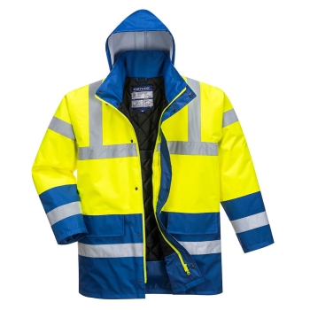 Jakna Hi-Vis Contrast Winter Traffic  Žuta/Royal S PORTWEST S466YRBS