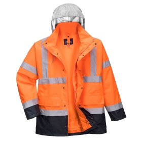 Jakna Hi-Vis Contrast Traffic 4-u-1 Narančasta/Navy L PORTWEST S471ONRL
